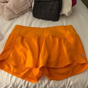 Lululemon Orange Shorts